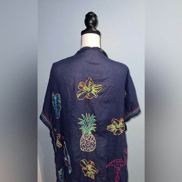 Soft surroundings- Navy kimono - Picture 3 of 7